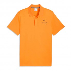 Puma Mclaren Small Logo short sleeve polo - Orange (Papaya) дамски,блузи,с,яка,мъжки,блузи,с,яка,puma,mclaren,small,logo,short,sleeve,polo,orange,(papaya)