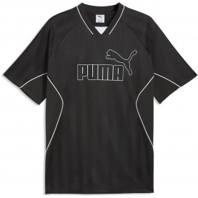 Футболна фланелка Puma Sport Stripe Football short sleeve v neck T-shirt - Black (Puma Black) футболна,фланелка,мъжки,тениски,дамски,тениски,puma,sport,stripe,football,short,sleeve,v,neck,t,shirt,black,(puma,black)