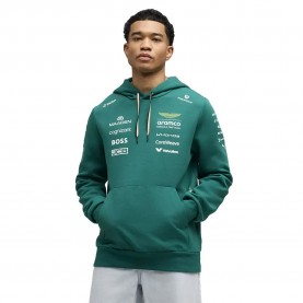 Суичър Puma x Aston Martin F1 Replica hoodie - Green (Green Lux) суичър,мъжки,пуловери,puma,x,aston,martin,f1,replica,hoodie,green,(green,lux)