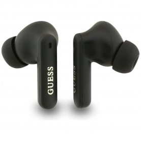 слушалки,слушалки,guess,4g,classic,metal,logo,wireless,earphones,black,(black)