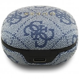 слушалки,слушалки,guess,4g,classic,metal,logo,wireless,earphones,blue,(blue)
