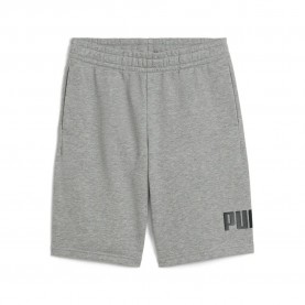 Къси панталони Puma 684918 Ess Nº1 Logo sweat shorts - Grey (Medium Gray Heather) къси,панталони,детски,панталони,puma,684918,ess,nº1,logo,sweat,shorts,grey,(medium,gray,heather)