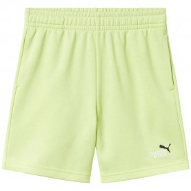 Къси панталони Puma Ess 2 Color Nº1 Logo sweat shorts - Yellow (Apple Spritz) къси,панталони,мъжки,панталони,дамски,панталони,puma,ess,2,color,nº1,logo,sweat,shorts,yellow,(apple,spritz)