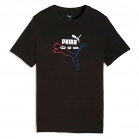 Тениска Puma Ess Logo Lab Summer short sleeve T-shirt - Black (Puma Black) тениска,мъжки,тениски,дамски,тениски,puma,ess,logo,lab,summer,short,sleeve,t,shirt,black,(puma,black)