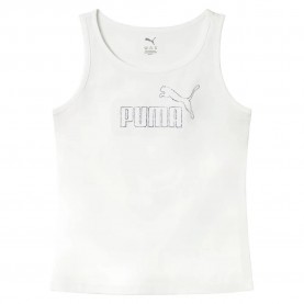 Тениска Puma Ess Logo Rhinestone sleeveless T-shirt - White (Puma White) тениска,мъжки,тениски,дамски,тениски,puma,ess,logo,rhinestone,sleeveless,t,shirt,white,(puma,white)