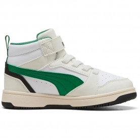 Маратонки Puma Rebound V6 Mid AC+ trainers - White (Vapor Gray / Archive Green / Puma White) маратонки,мъжки,маратонки,дамски,маратонки,puma,rebound,v6,mid,ac+,trainers,white,(vapor,gray,archive,green,puma,white)