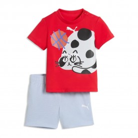 Puma Minicats Sporty Cats short sleeve set - Red (For All Time Red) детски,екипи,детски,облекла,за,момчета,puma,minicats,sporty,cats,short,sleeve,set,red,(for,all,time,red)