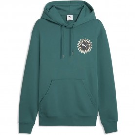 суичър,мъжки,пуловери,puma,sunset,drive,hoodie,green,(emerald,ice)
