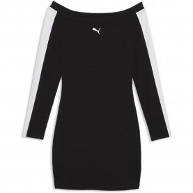рокля,дамски,поли,и,рокли,puma,t7,long,sleeve,short,dress,black,(puma,black)