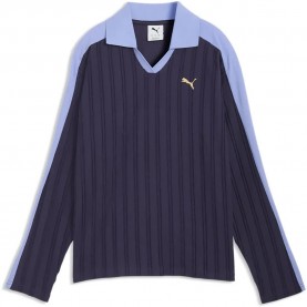 дамски,блузи,с,яка,мъжки,блузи,с,яка,puma,t7,relaxed,fit,long,sleeve,polo,blue,(deep,plum)