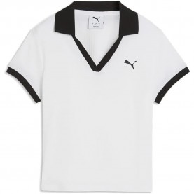 Puma Wardrobe Ess short sleeve polo - White (PUMA White) дамски,блузи,с,яка,мъжки,блузи,с,яка,puma,wardrobe,ess,short,sleeve,polo,white,(puma,white)