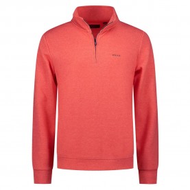 блуза,мъжки,пуловери,nza,new,zealand,26an301,half,zip,sweatshirt,red,(red,tide,melange)