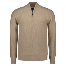 Блуза Nza new zealand 26BN408 half zip sweater - Beige (Classic Ecru Melange) блуза,мъжки,пуловери,дамски,пуловери,nza,new,zealand,26bn408,half,zip,sweater,beige,(classic,ecru,melange)