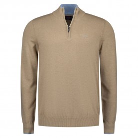 блуза,мъжки,пуловери,дамски,пуловери,nza,new,zealand,26bn465,half,zip,sweater,beige,(classic,ecru,melange)