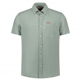 Риза с къс ръкав Nza new zealand 26CN506S short sleeve shirt - Green (Mist Green Melange) риза,с,къс,ръкав,дамски,ризи,мъжки,ризи,nza,new,zealand,26cn506s,short,sleeve,shirt,green,(mist,green,melange)