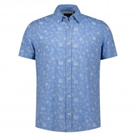 Риза с къс ръкав Nza new zealand 26CN528S short sleeve shirt - Blue (Sailing Blue Melange) риза,с,къс,ръкав,дамски,ризи,мъжки,ризи,nza,new,zealand,26cn528s,short,sleeve,shirt,blue,(sailing,blue,melange)