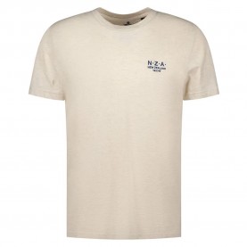 Тениска Nza new zealand 26CN729 short sleeve T-shirt - Beige (Soft Ecru Melange) тениска,мъжки,тениски,дамски,тениски,nza,new,zealand,26cn729,short,sleeve,t,shirt,beige,(soft,ecru,melange)