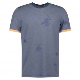 Тениска Nza new zealand 26CN741 short sleeve T-shirt - Blue (Navy Sky) тениска,мъжки,тениски,дамски,тениски,nza,new,zealand,26cn741,short,sleeve,t,shirt,blue,(navy,sky)