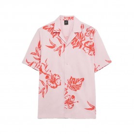 риза,с,къс,ръкав,дамски,ризи,мъжки,ризи,oakley,hibiscus,breeze,short,sleeve,shirt,pink,(aop,hibiscus,pink,orange)
