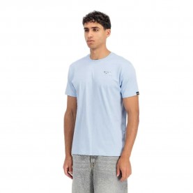 Тениска Alpha industries Back Print short sleeve T-shirt - Blue (Artic Blue) тениска,мъжки,тениски,дамски,тениски,alpha,industries,back,print,short,sleeve,t,shirt,blue,(artic,blue)
