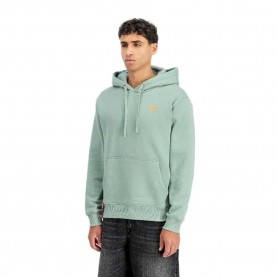 суичър,мъжки,пуловери,alpha,industries,basic,small,logo,hoodie,green,(frost,green)