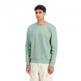 блуза,мъжки,пуловери,alpha,industries,basic,small,logo,sweatshirt,green,(frost,green)