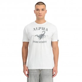 тениска,мъжки,тениски,дамски,тениски,alpha,industries,scorpion,short,sleeve,t,shirt,white,(white)
