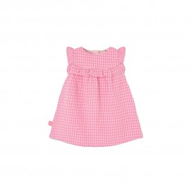 Рокля Boboli 133041 sleeveless dress - Pink (Pink Pictures) рокля,дамски,поли,и,рокли,boboli,133041,sleeveless,dress,pink,(pink,pictures)