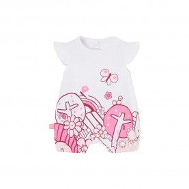 Boboli 133085 sleeveless pelele - White (White) детски,пижами,boboli,133085,sleeveless,pelele,white,(white)