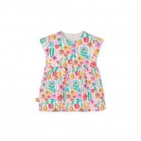 Рокля Boboli 143064 sleeveless dress - Multicolor (Flower Print) рокля,дамски,поли,и,рокли,boboli,143064,sleeveless,dress,multicolor,(flower,print)