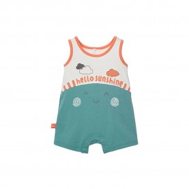 Boboli 223063 sleeveless pelele - Blue (Chemical White) детски,пижами,boboli,223063,sleeveless,pelele,blue,(chemical,white)
