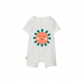 Boboli 223074 short sleeve pelele - White (Chemical White) детски,пижами,boboli,223074,short,sleeve,pelele,white,(chemical,white)
