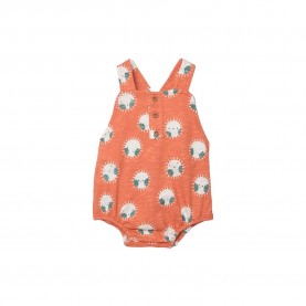 Boboli 223085 sleeveless pelele - Orange (Caramel Suns Print) детски,пижами,boboli,223085,sleeveless,pelele,orange,(caramel,suns,print)