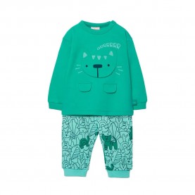 Boboli 233019 long sleeve set - Green (Lake) детски,екипи,детски,облекла,за,момчета,boboli,233019,long,sleeve,set,green,(lake)