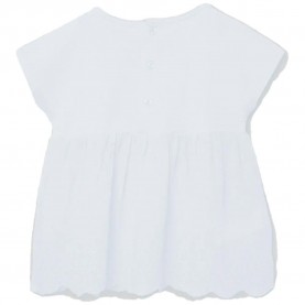 Тениска Boboli 323020 short sleeve T-shirt - White (White) тениска,мъжки,тениски,дамски,тениски,boboli,323020,short,sleeve,t,shirt,white,(white)