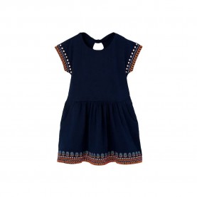 Рокля Boboli 403120 sleeveless dress - Blue (Marine) рокля,дамски,поли,и,рокли,boboli,403120,sleeveless,dress,blue,(marine)