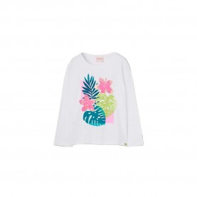 Тениска Boboli 413008 long sleeve T-shirt - White (White) тениска,мъжки,тениски,дамски,тениски,boboli,413008,long,sleeve,t,shirt,white,(white)