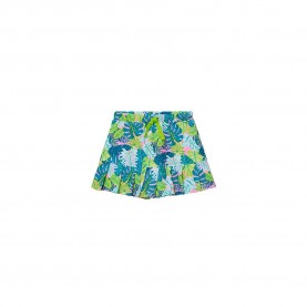 Пола Boboli 413020 skirt - Green / Blue (Palms Print) пола,детски,поли,и,рокли,boboli,413020,skirt,green,blue,(palms,print)