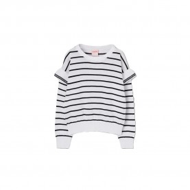 Блуза Boboli 423009 sweater - White (White) блуза,мъжки,пуловери,дамски,пуловери,boboli,423009,sweater,white,(white)