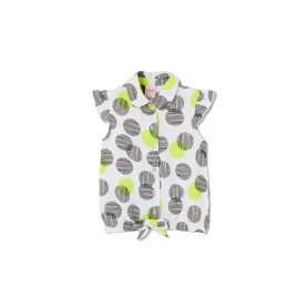 Риза с къс ръкав Boboli 423065 short sleeve shirt - White (Pop Print) риза,с,къс,ръкав,дамски,ризи,мъжки,ризи,boboli,423065,short,sleeve,shirt,white,(pop,print)