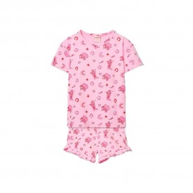 Пижама Boboli 483016 short sleeve pyjama - Pink (Cowgirl Print) пижама,детски,пижами,boboli,483016,short,sleeve,pyjama,pink,(cowgirl,print)