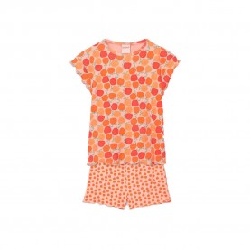 пижама,детски,пижами,boboli,483072,short,sleeve,pyjama,orange,(large,orange,print)