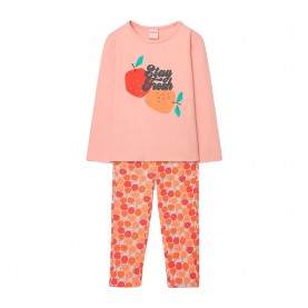 пижама,детски,пижами,boboli,483083,long,sleeve,pyjama,orange,(peach)