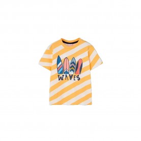 тениска,мъжки,тениски,дамски,тениски,boboli,503064,short,sleeve,t,shirt,yellow,(yellow,diagonal,list)