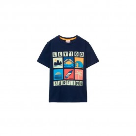 тениска,мъжки,тениски,дамски,тениски,boboli,503086,short,sleeve,t,shirt,blue,(marine)