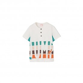 Тениска Boboli 533124 short sleeve T-shirt - White (Chemical White) тениска,мъжки,тениски,дамски,тениски,boboli,533124,short,sleeve,t,shirt,white,(chemical,white)