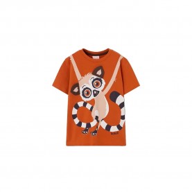 тениска,мъжки,тениски,дамски,тениски,boboli,533157,short,sleeve,t,shirt,orange,(hazelnut)