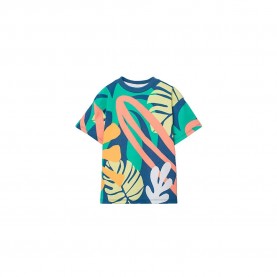 тениска,мъжки,тениски,дамски,тениски,boboli,613055,short,sleeve,t,shirt,blue,(blue)