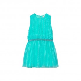 Рокля Boboli 743015 sleeveless dress - Green (Lagoon) рокля,дамски,поли,и,рокли,boboli,743015,sleeveless,dress,green,(lagoon)
