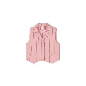 Елек Boboli 783031 vest - Pink (Bicolor List) елек,детски,потници,boboli,783031,vest,pink,(bicolor,list)